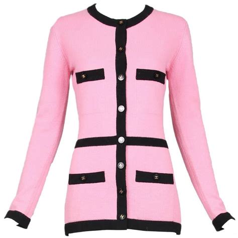 chanel cardigan pink|Chanel cardigan pullover.